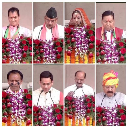 Uttarakhand ministers taking oath