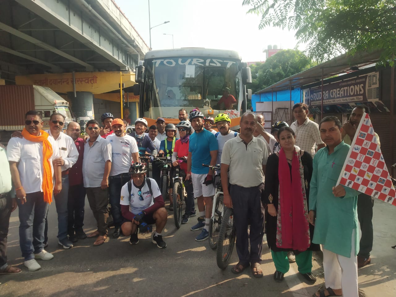 शहीद सम्मान साइकिल यात्रा हरिद्वार से रामपुर तिराहा मुजफ्फरनगर के लिए रवाना